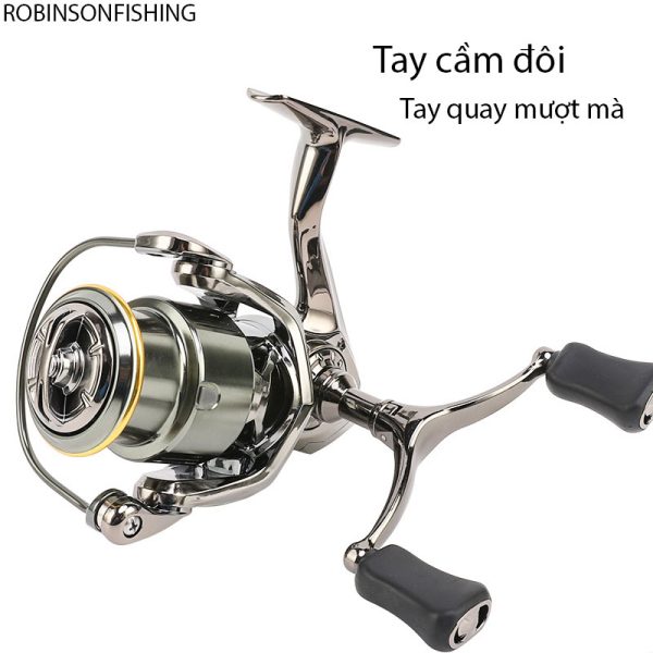 Máy Câu Kim Loại 2 Tay Quay HES T01 - Hình ảnh 9