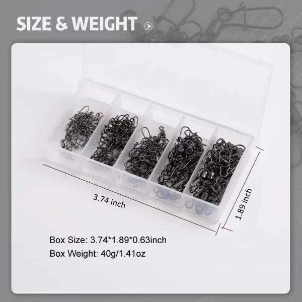 50 Chiếc Khóa Nối Dây Câu Bằng Thép Không Gỉ - Hình ảnh 4