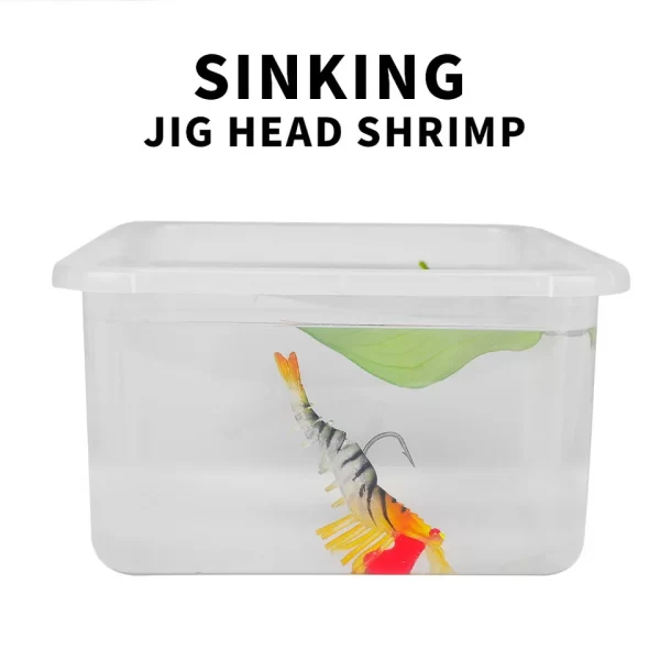 Mồi Tôm Silicone Phát Sáng – Mồi Giả Mềm Bionic Đầu Jig Kim Loại - Hình ảnh 21