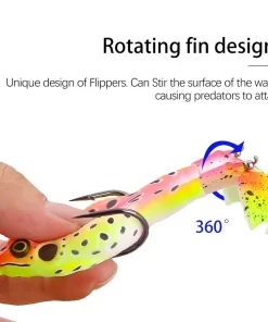 Alternative view of Mồi Giả Hình Ếch Chân Cánh Quạt Đôi Bằng Silicone