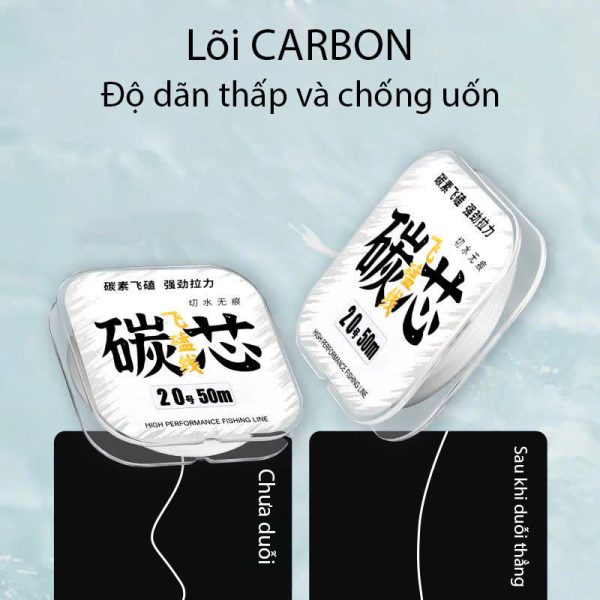 Cuộn 50m Dù Làm Thẻo Lõi Carbon - Hình ảnh 7