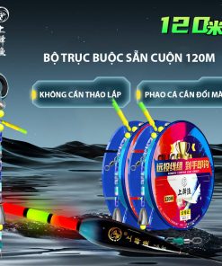 Bộ Trục Buộc Sẵn Cuộn 120m Kèm Phao Đổi Màu Thông Minh