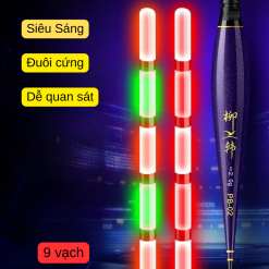 Phao Điện Cảm Biến Đuôi Lớn 9 Vạch – Siêu Sáng, Quan Sát Rõ Dưới Nước
