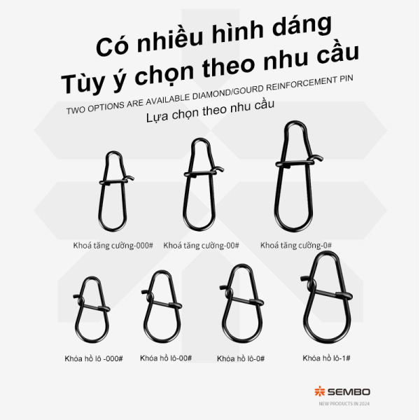 Khóa Link Carbon Đen SEMBO LURE - Chống Gỉ Sét, Siêu Bền - Ảnh 3