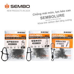 Khóa Link Carbon Đen SEMBO LURE - Chống Gỉ Sét, Siêu Bền