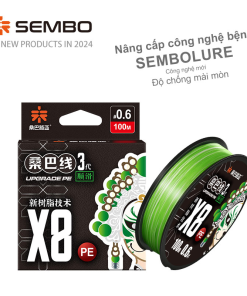 Dây Dù Câu Cá PE X8 SEMBO Xanh – Thế Hệ 3