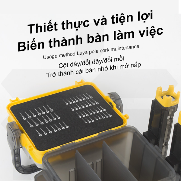 Hộp Đựng Dụng Cụ Câu Cá Đa Năng SEMBO MB-70S SPECIAL COLOR (Phiên bản màu đặc biệt - Gen 2) - Ảnh 4