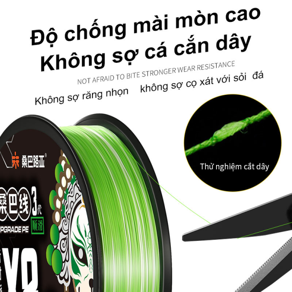 Dây Dù Câu Cá PE X8 SEMBO Xanh – Thế Hệ 3 - Ảnh 4