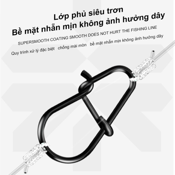 Khóa Link Carbon Đen SEMBO LURE - Chống Gỉ Sét, Siêu Bền - Ảnh 7