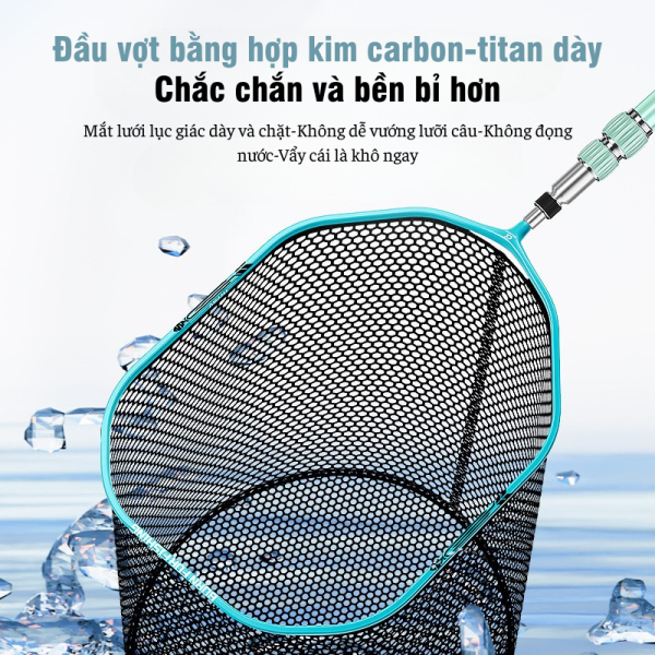Mặt vợt khối liền Carbon – Titan siêu bền - Ảnh 4