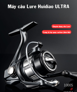 Máy Câu Lure HUIDIAO ULTRA - Tay Quay Carbon, Siêu Nhẹ, Chính Hãng