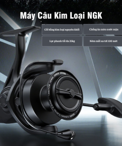 Máy Câu NGK Kim Loại – Siêu Bền, Phanh 25kg
