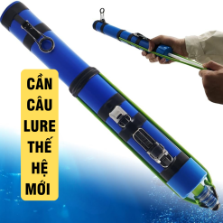 Cần Câu Lure Thế Hệ Mới Gọn Nhẹ - Cần Câu Bút Tích Hợp Máy Câu Tiện Lợi