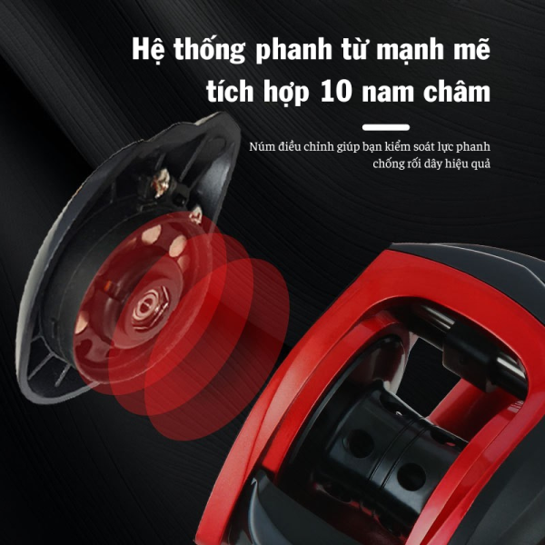 Máy Câu Ngang CLUA - Chống Rối Dây, Ném Mồi Nhẹ Siêu Xa - Ảnh 3