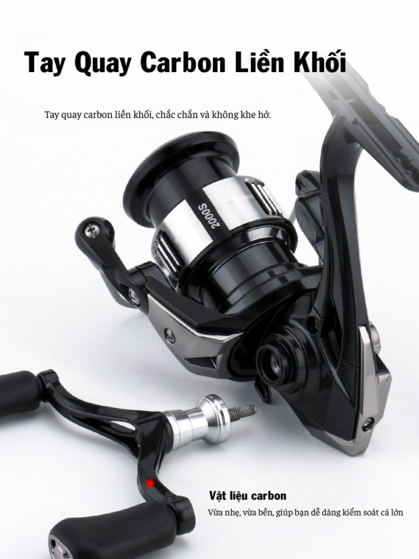 Máy Câu Lure HUIDIAO ULTRA - Tay Quay Carbon, Siêu Nhẹ, Chính Hãng - Ảnh 4
