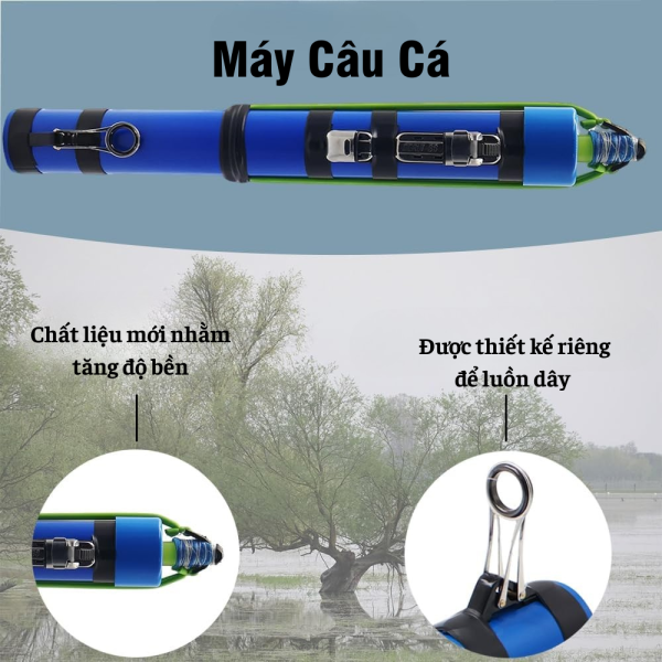 Cần Câu Lure Thế Hệ Mới Gọn Nhẹ - Cần Câu Bút Tích Hợp Máy Câu Tiện Lợi - Ảnh 5