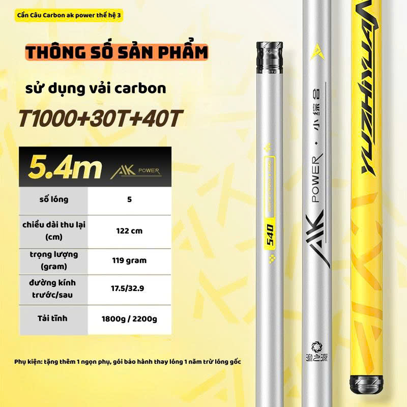 Cần Câu AK Powe Carbon - Ảnh 4