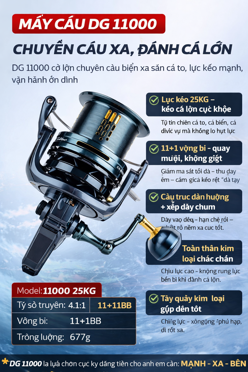Máy Câu Lục DG TOKUSHIMA - Ảnh 3