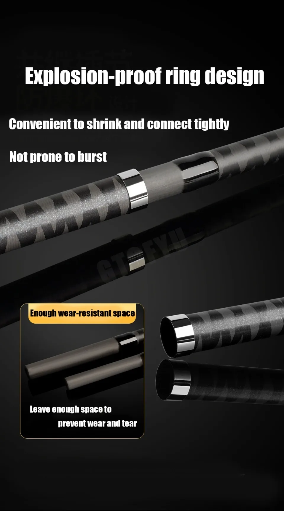 CẦN CÂU SURF ZHAN FU-V 3 KHÚC LAM PHONG – CARBON 40T - Ảnh 16