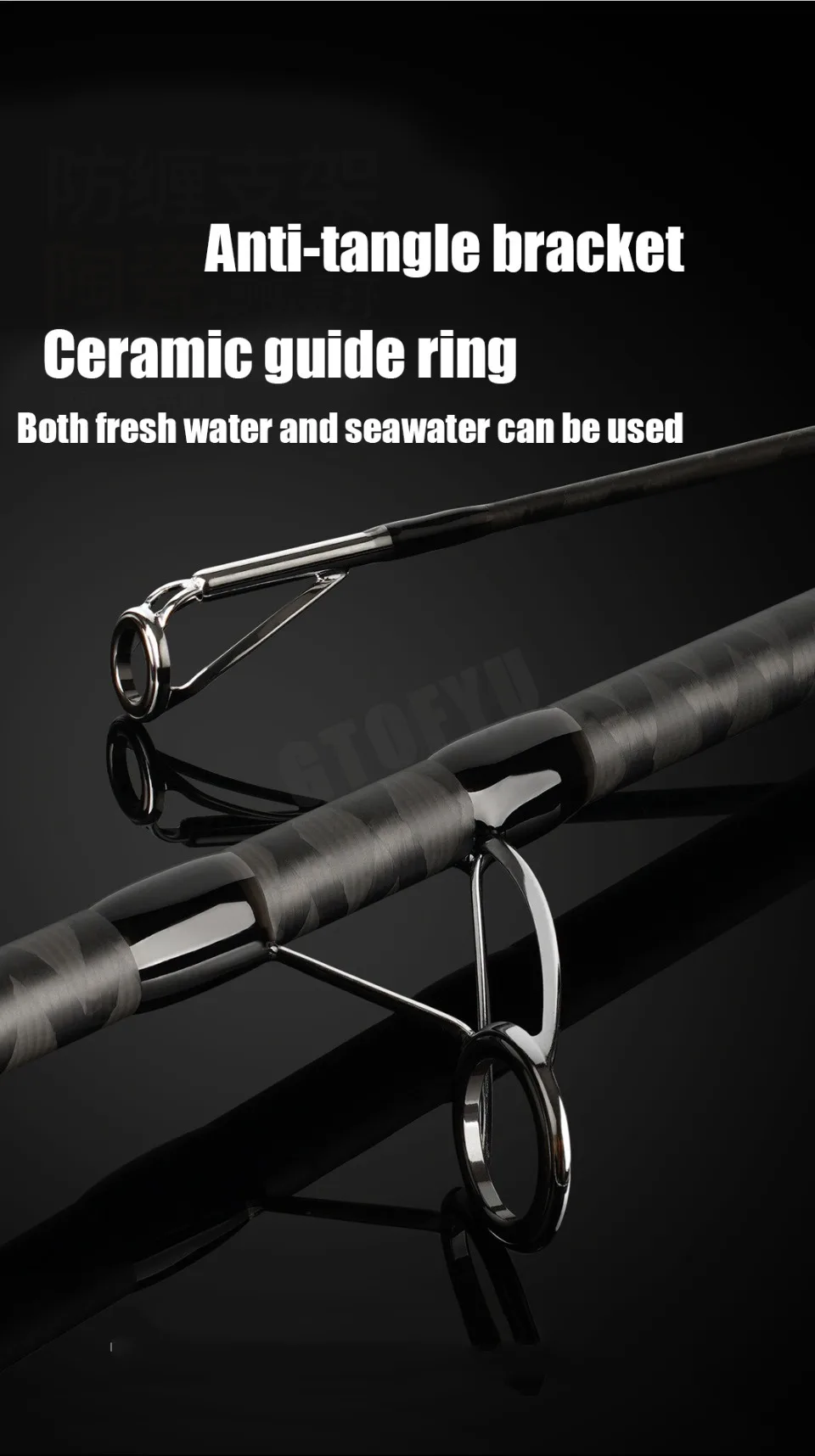 CẦN CÂU SURF ZHAN FU-V 3 KHÚC LAM PHONG – CARBON 40T - Ảnh 13