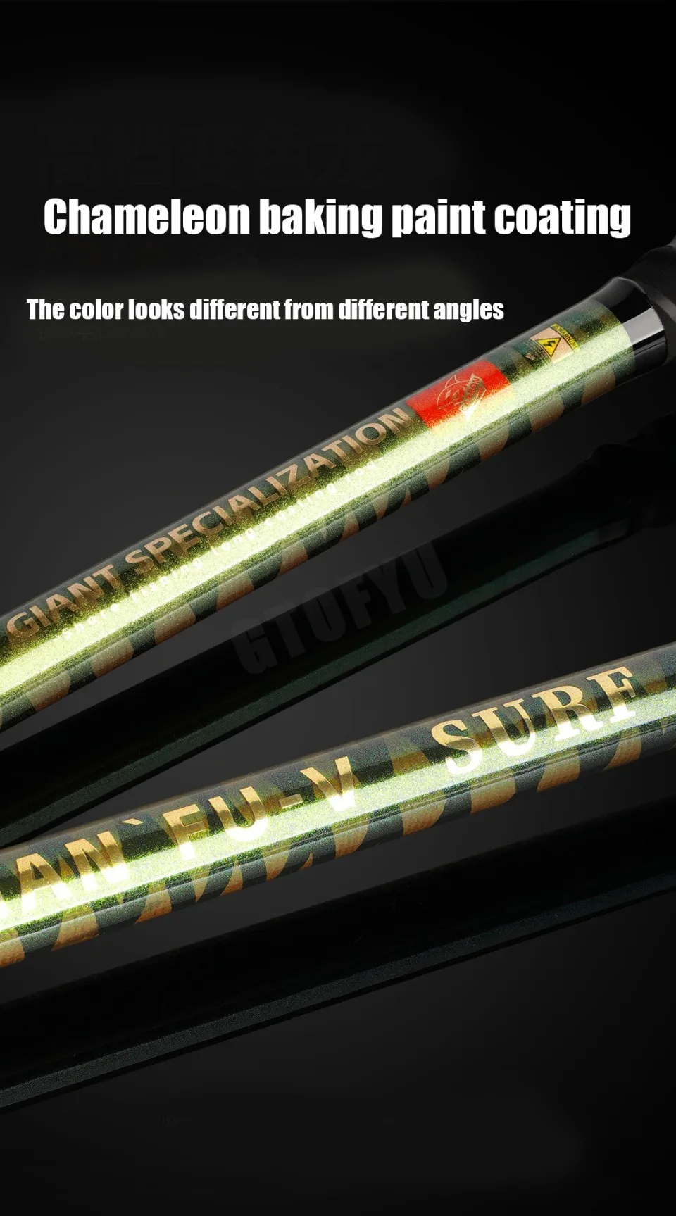 CẦN CÂU SURF ZHAN FU-V 3 KHÚC LAM PHONG – CARBON 40T - Ảnh 15