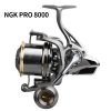 Máy Câu Lục LINNHUE NK PRO 8000–14000 Full Kim Loại – Tải 20KG, Spinning Reel Câu Biển Cá Lớn Ném Xa