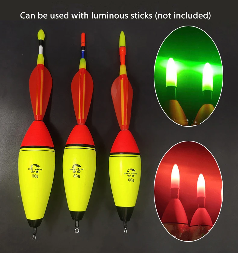 Phao Câu Đêm EVA Phát Sáng Đuôi Dài 20-100g – Phao Câu Biển, Ghềnh Đá Siêu Nhạy - Ảnh 18